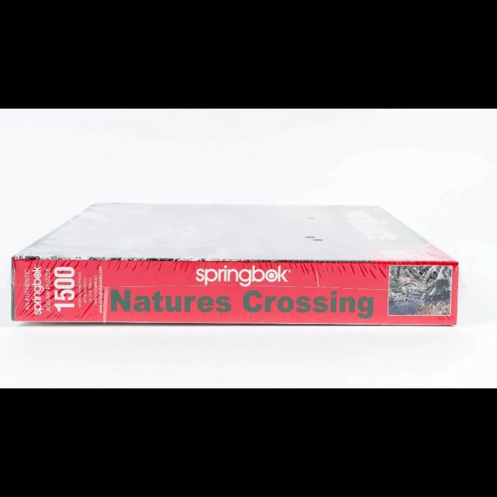Springbok Nature’s Crossing 1500 Piece puzzle NEW Snowy Winter Challenge Puzzle - Picture 3 of 4